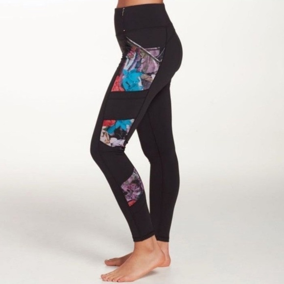 NWT Calia by Carrie Underwood Essential Mesh High Waisted Leggings Floral - Picture 6 of 11